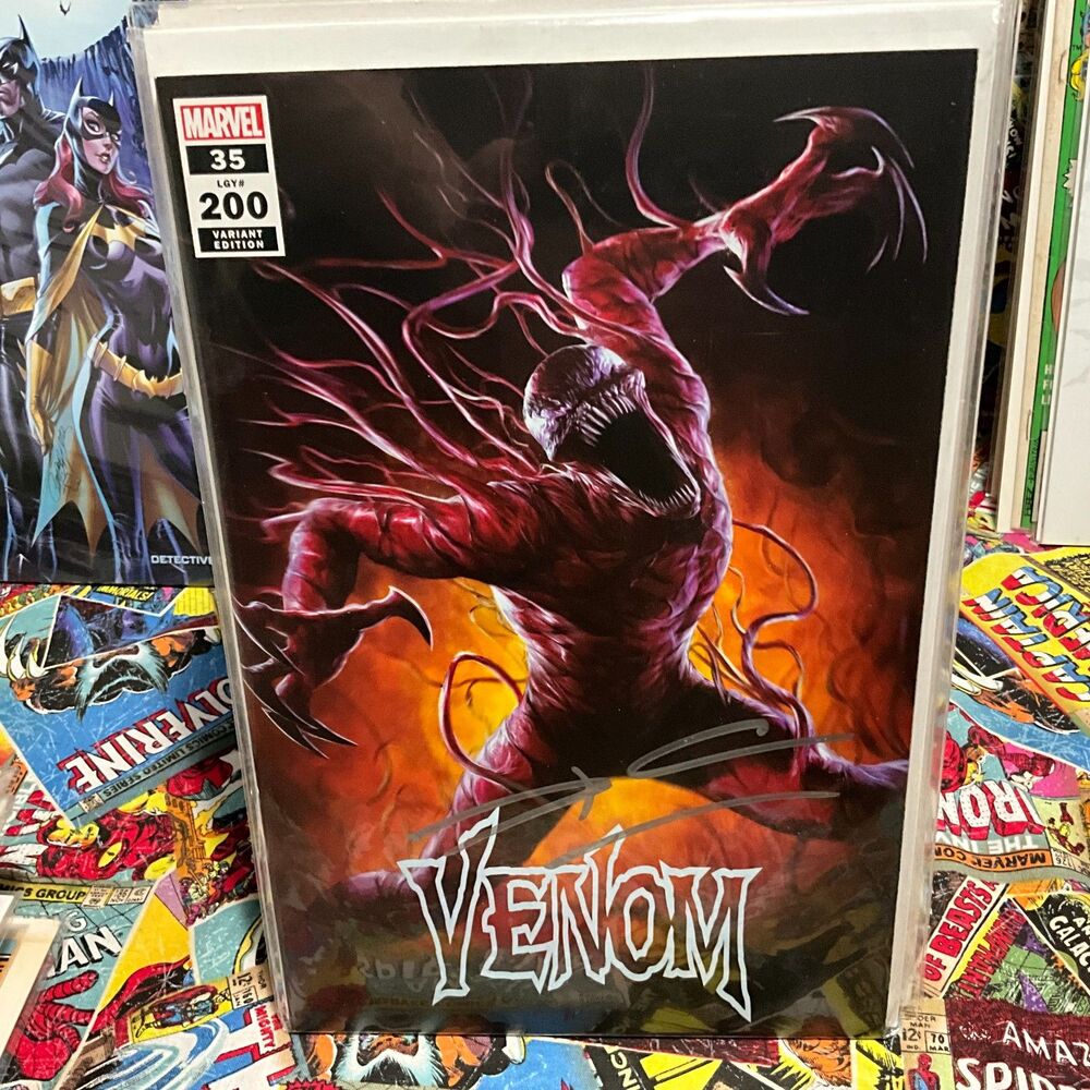 Venom #35 DAVE RAPOZA Carnage variant signed by Donny Cates With COA